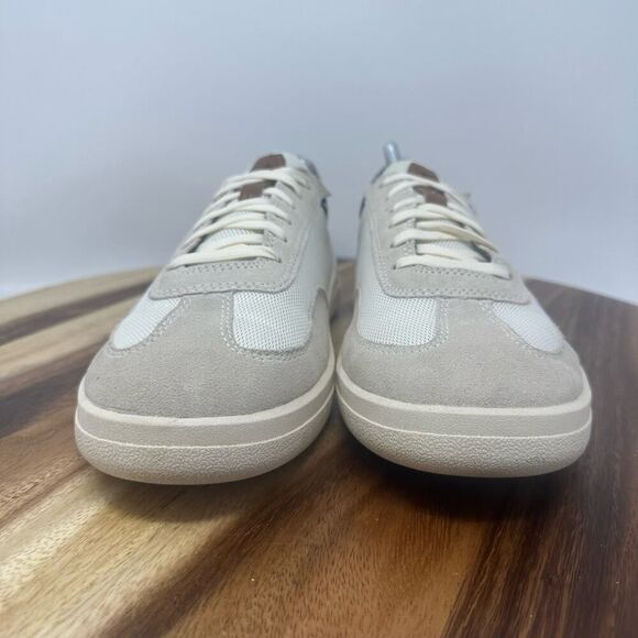 OluKai Punini Men's 10 (EU 43) Beige White Suede Lace Up Athletic Sneakers Shoes - Picture 8 of 9